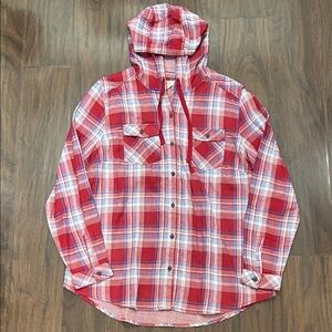 Boston Traders Plaid Hooded Shaket